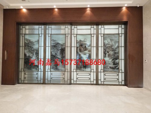 古典山水畫(huà)不銹鋼門(mén)